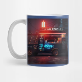 Cyberpunk Tokyo Ramen Food Truck Mug